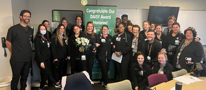 A group of Rush nurse DAISY Award winners