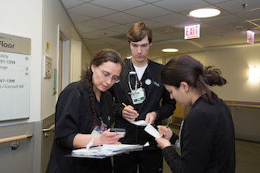 Nurses on unit at Rush University Medical Center