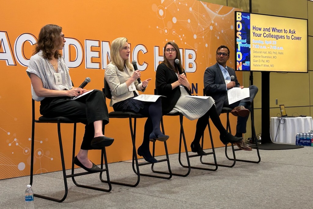 Dr. Hall speaks on a panel