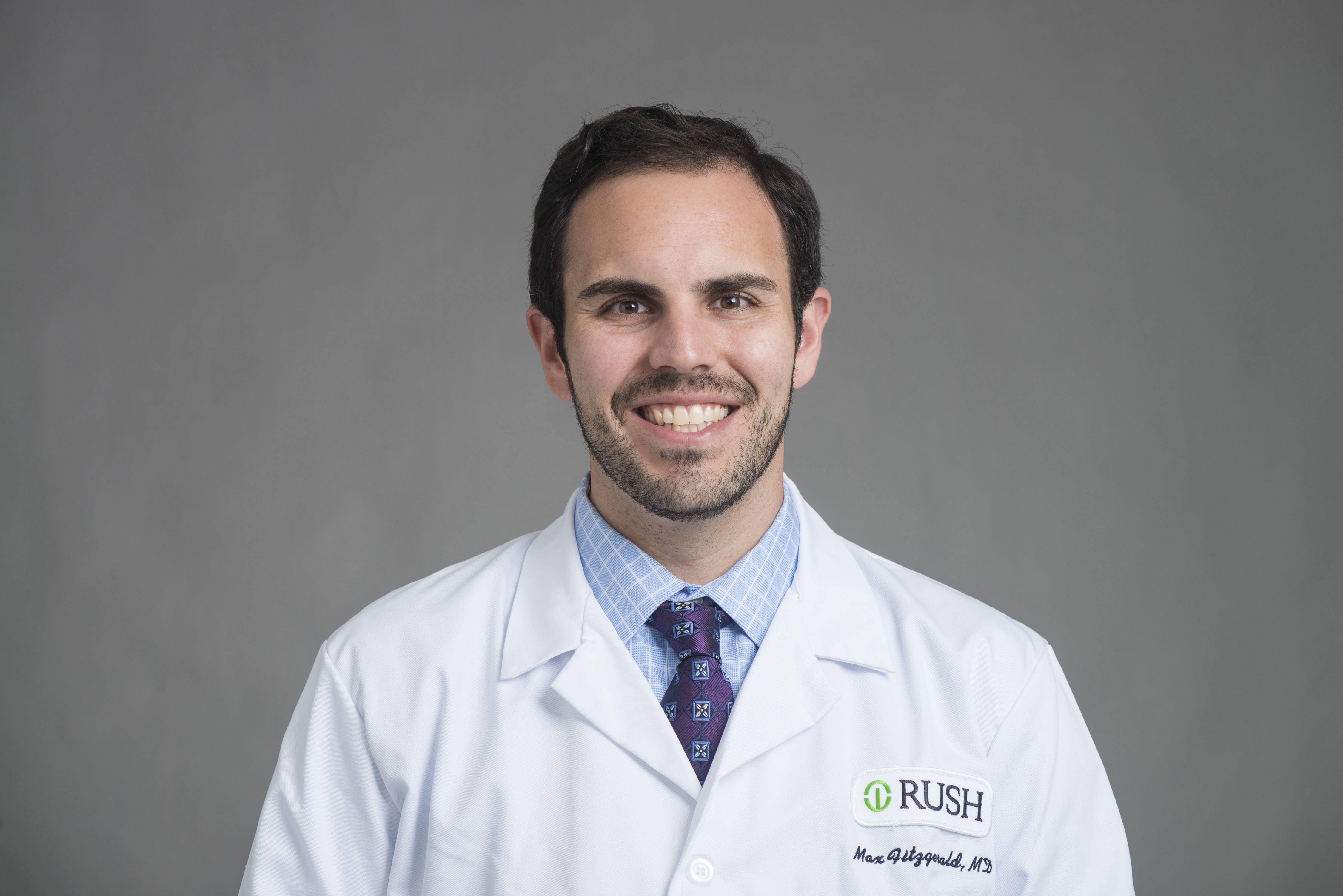 Headshot of Max Fitzgerald, MD, Associate Chief Medical Officer at Rush Oak Park Hospital.