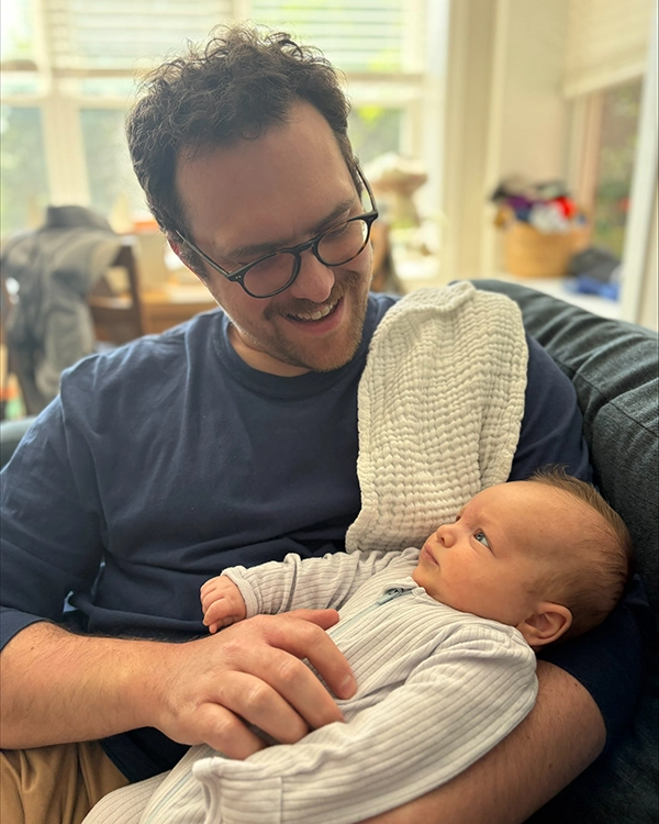 David Mallinson, PhD, with Arthur