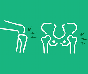 Graphic depicting joint pain