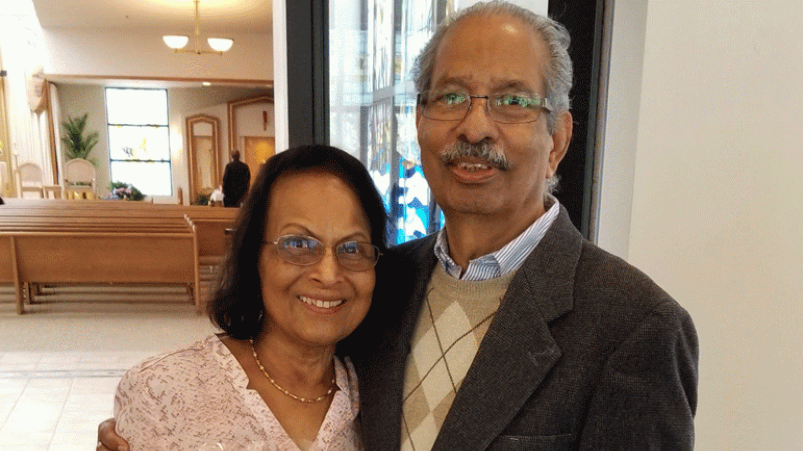 Rush Patient John Elakkatt and His Wife, Mary