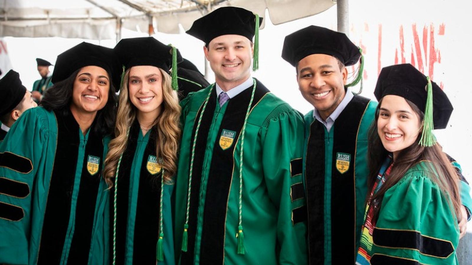 Graduates celebrate Rush University's 54th Commencement Ceremony.