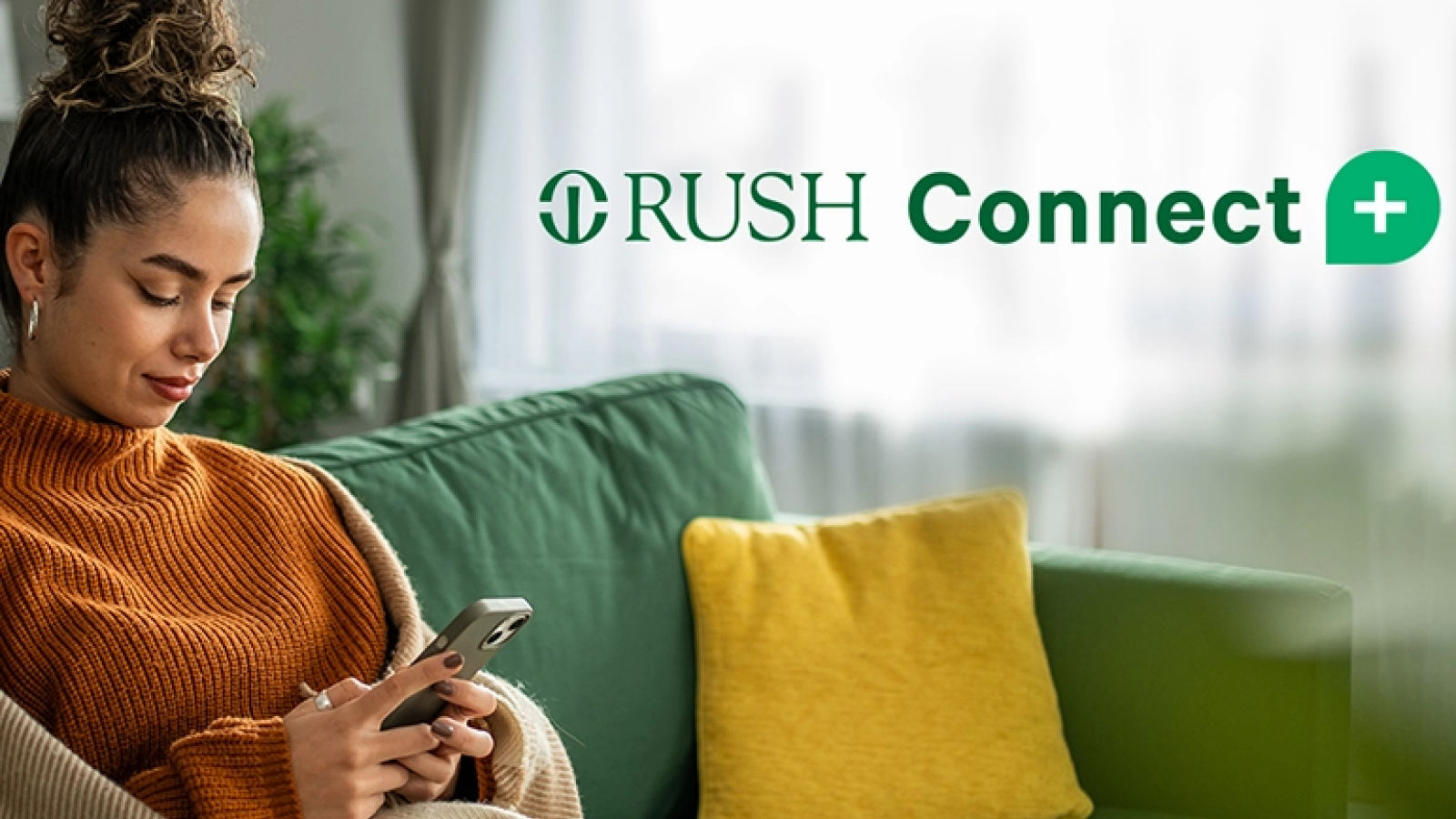 Woman using phone to make an appointment