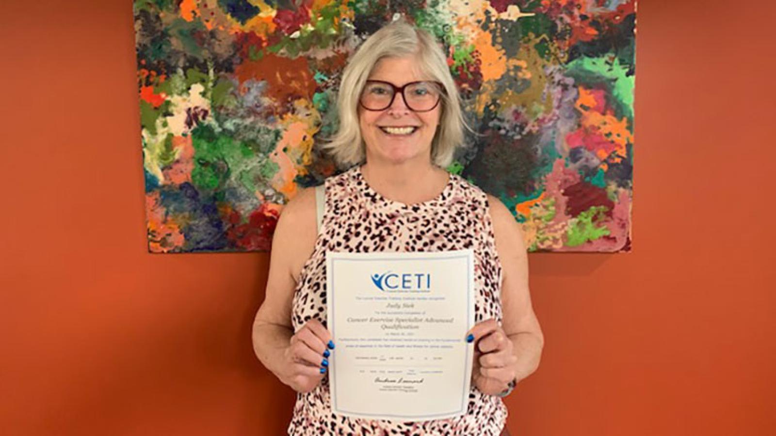 Judy Siek earns certfication