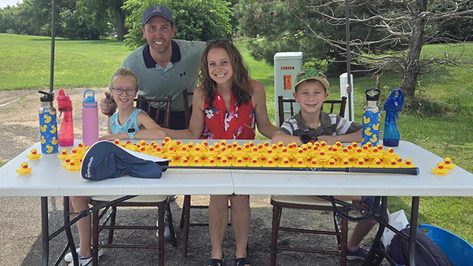 Krier family at Copleyshack golf outing