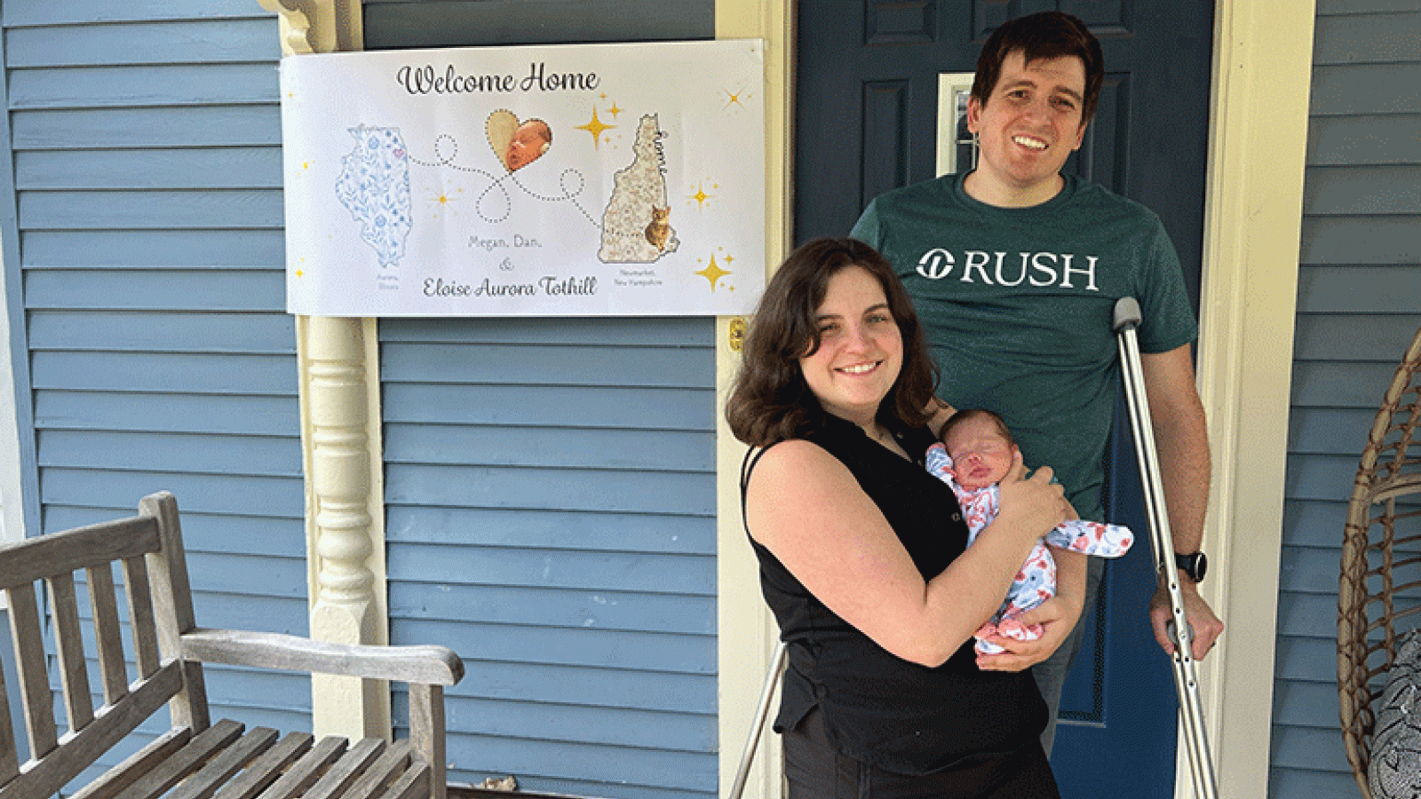 Family returns home to NH