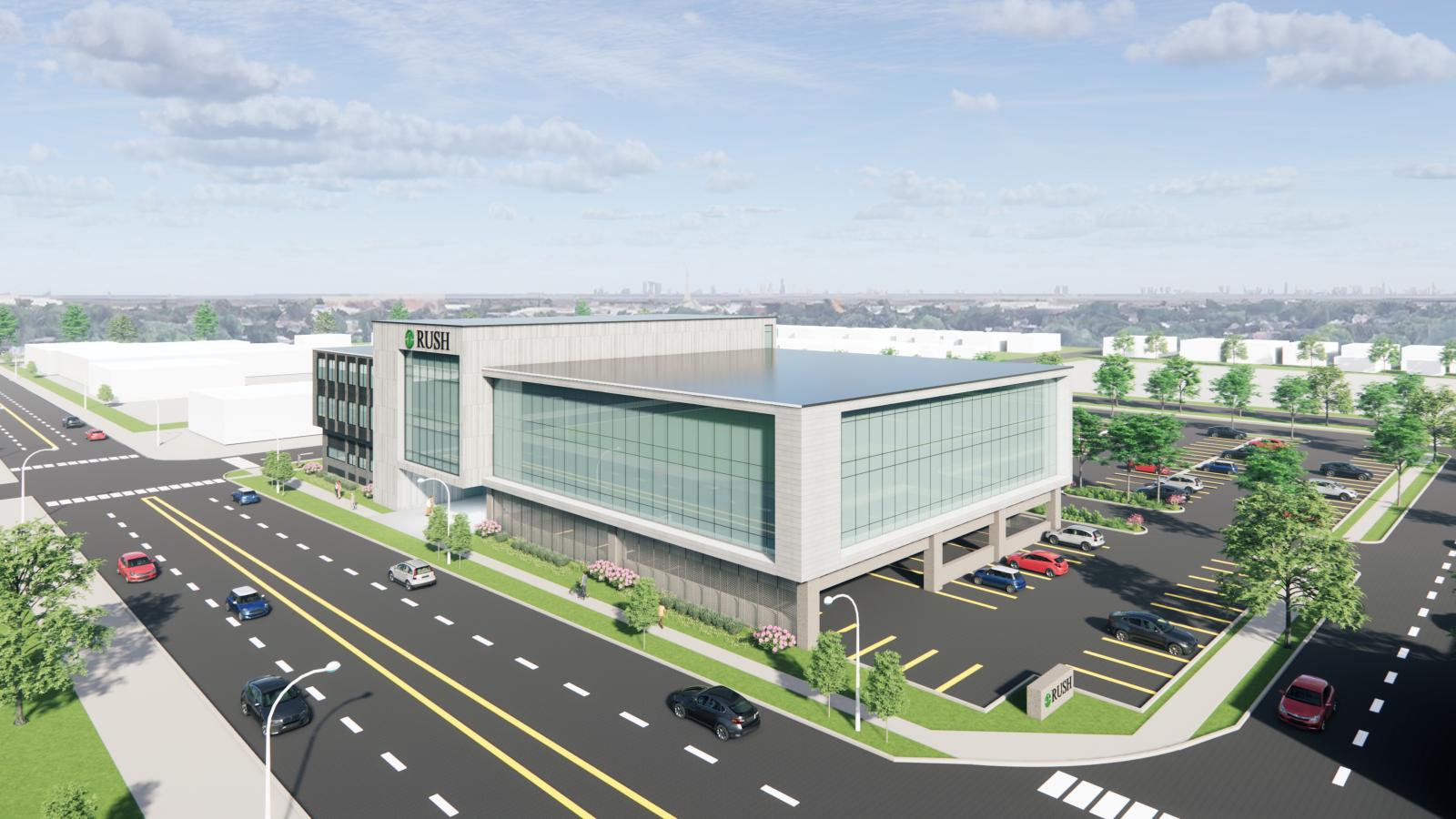 RUSH rendering North and Harlem facility