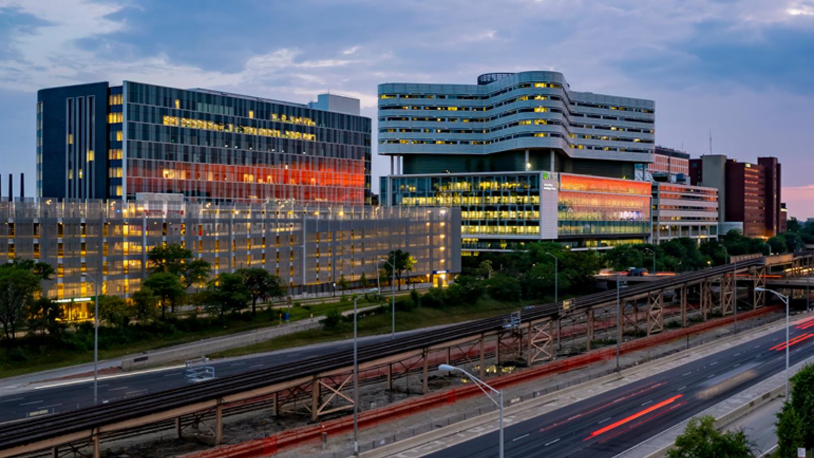 Rush's Campus during dusk