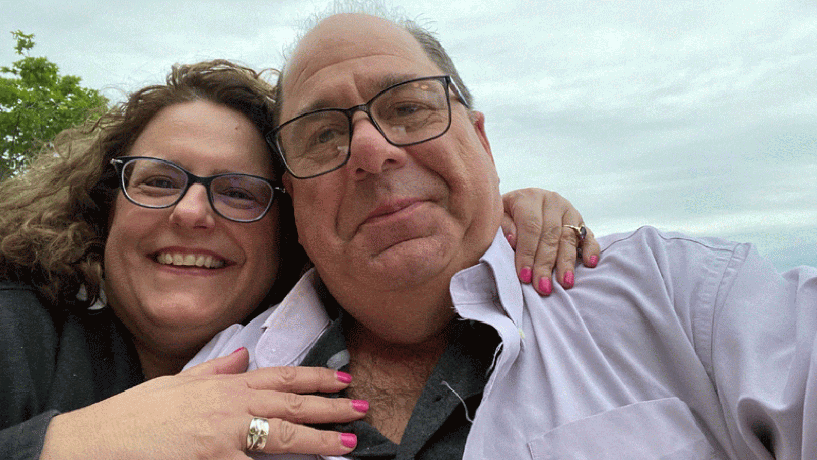 Rush Patient Aaron Gold and His Wife, Robin