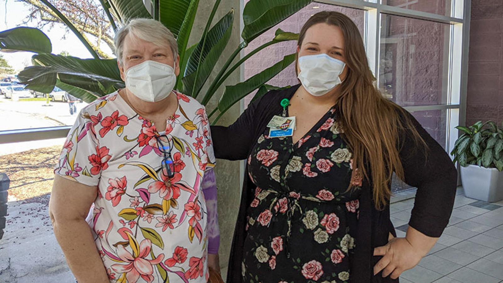 Barb Schumacher and Joan Boska