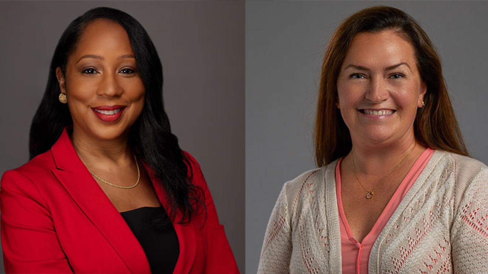 Rukiya Curvey-Johnso and Angela Moss