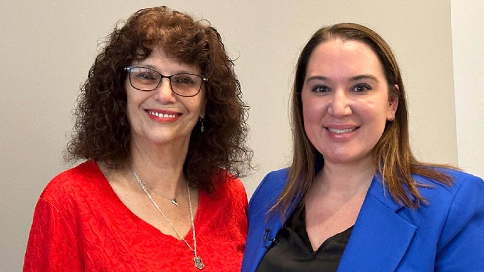 Darlene Gore and Nicole Geissen