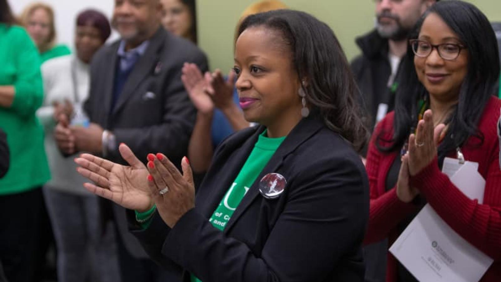 Darlene Hightower at a health equity event