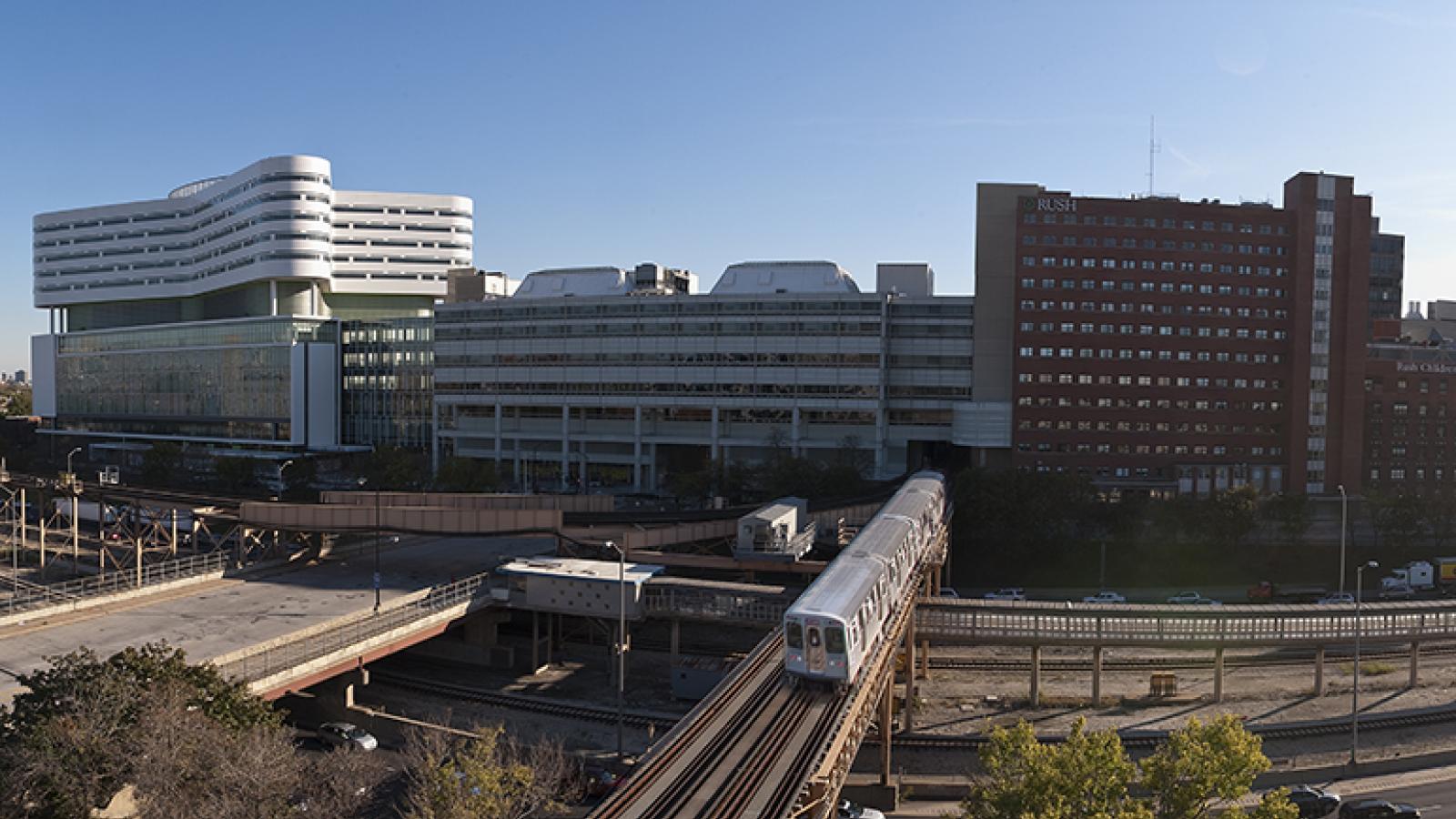 A panoramic view of Rush University Medical Center