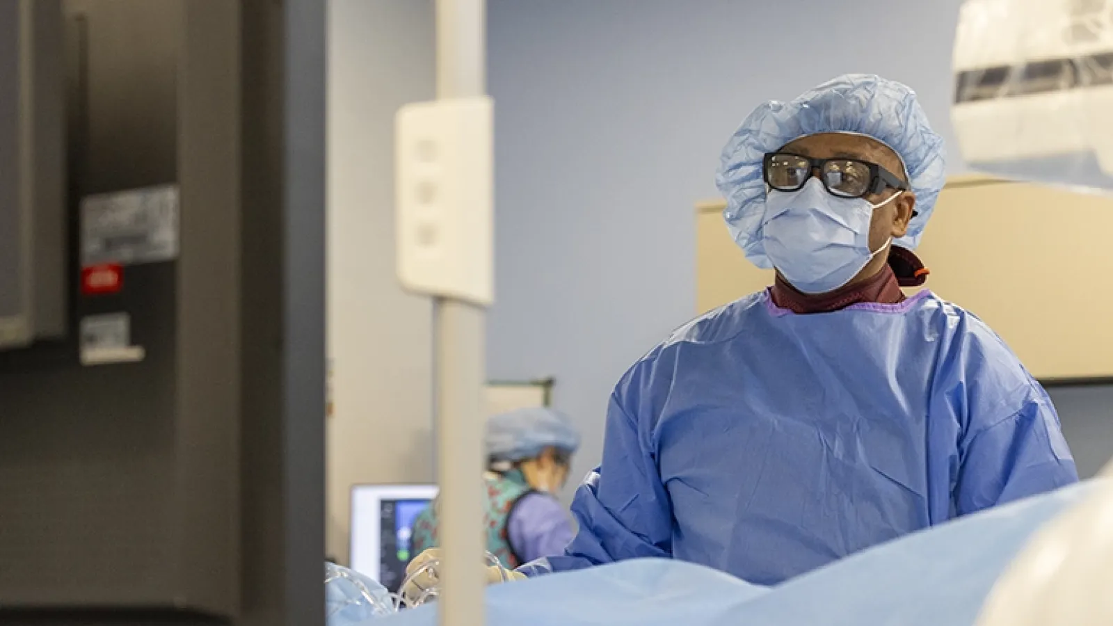 Cardiologist Quinn Capers, MD, in the operating room