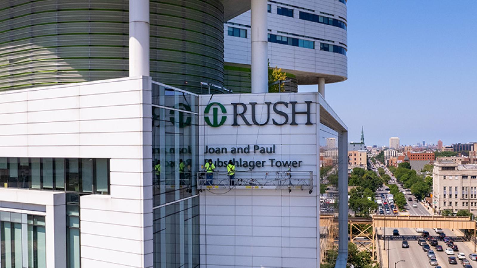 Rubschlager Tower name installation