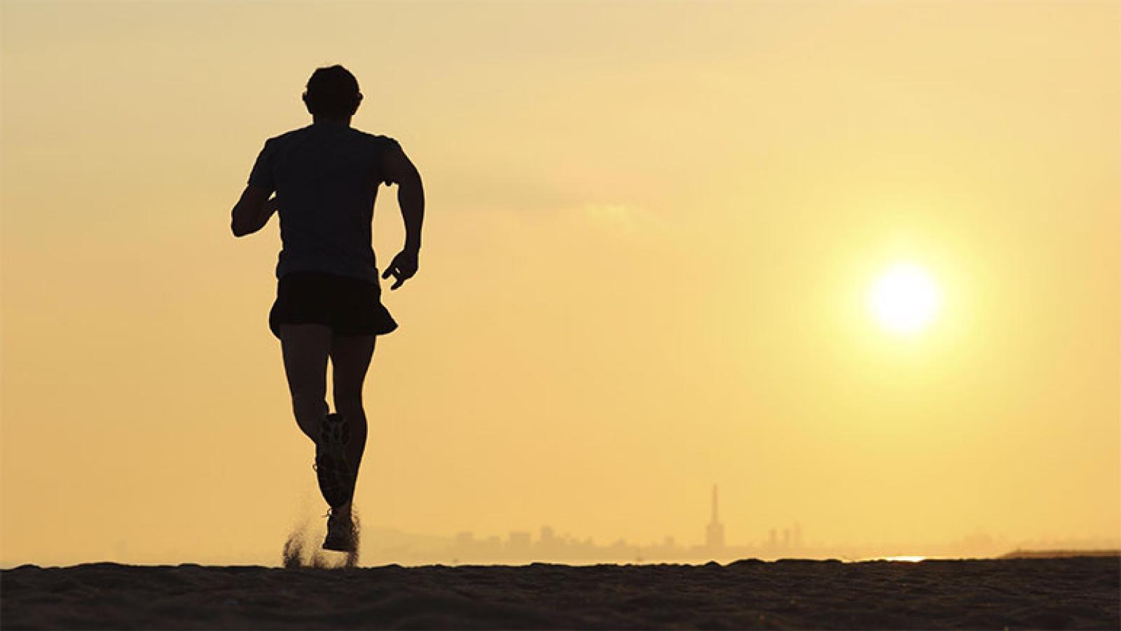 Runner in hot weather