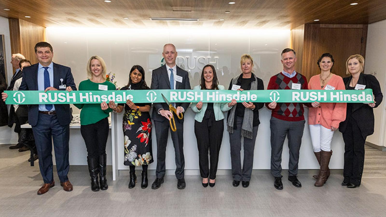 RUSH leaders at RUSH Hinsdale ribbon-cutting event
