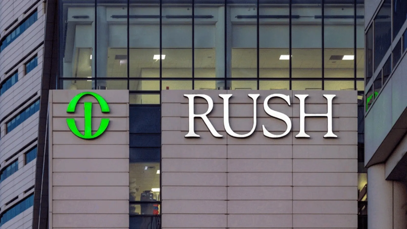 Rush sign on Tower