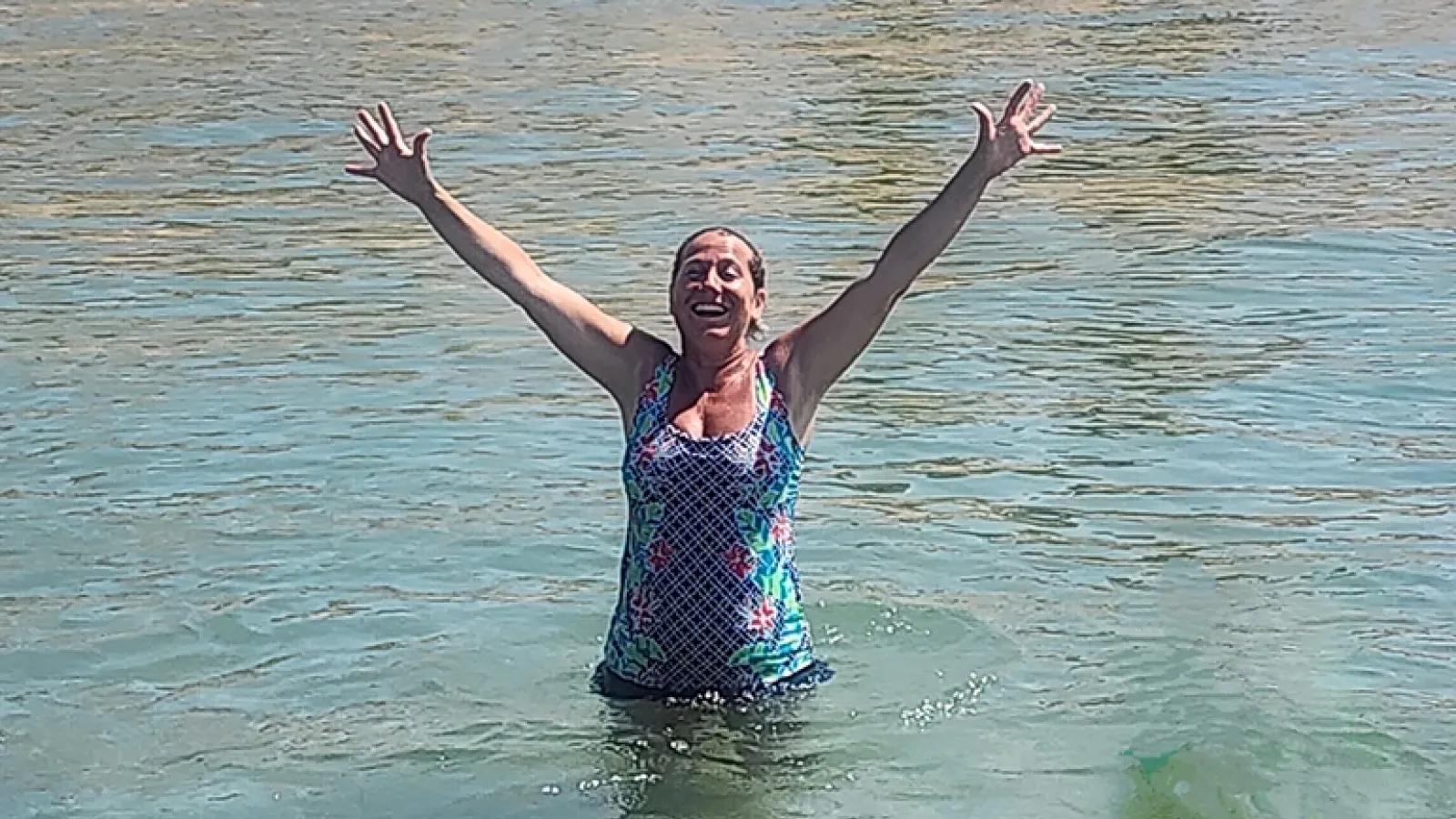 Tonia Logan at the beach