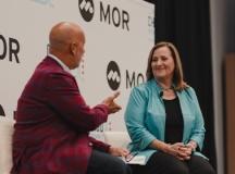 Panelists sit and talk with one another at the 2024 Chicago Sports Summit.