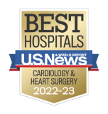 U.S. News badge ranking RUSH one of the best hospitals for cardiology and heart surgery.