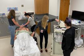 Rush nurse residents practice clinical skills in the Rush Center for Clinical Skills and Simulation