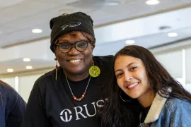 Two people smiling for a photo