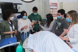 RUSH College of Nursing students participate in simulation learning programs.