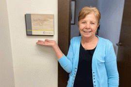 Esthetician Geralyn O’Brien honored with dedication of the spa room