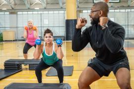 Exercise class at Rush Copley Healthplex