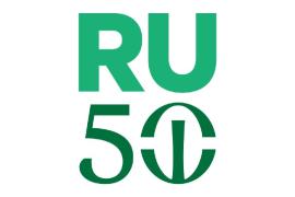 RU50 anniversary logo