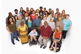 A diverse group of people representing All of Us