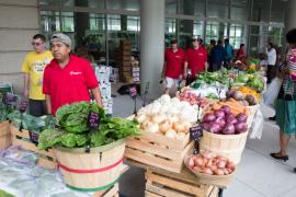 Rush farmers' market