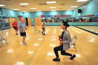Movement disorders exercise class at Rush Copley Healthplex