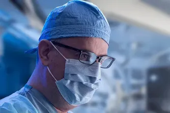 Dr. Sam Pappas in operating room