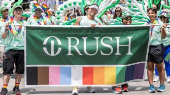 Rush staff at Chicago parade