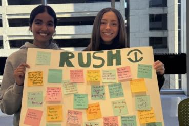 Kendall Kobe and Richa Sharma share messages of gratitude to the Rush Community.