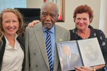 Bonnie Ewald, U.S. Rep Danny Davis of Chicago and Robyn Golden, MA, LCSW