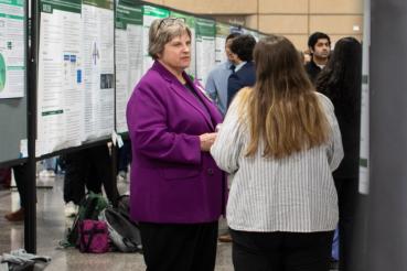 Students, staff and faculty learn more about the research happening at Rush during poster presentations