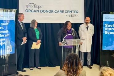 Organ Donor Care Center announcement