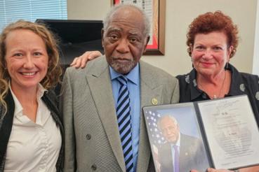 Robyn Golden with Danny Davis and Bonnie Ewald
