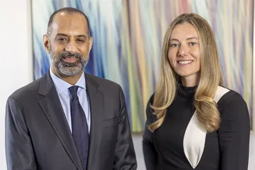 Sam Panjwani, MD, and Marie Runyan