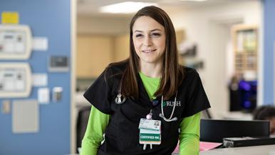 Sarah is a registered nurse at Rush University Medical Center.