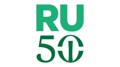RU50 anniversary logo