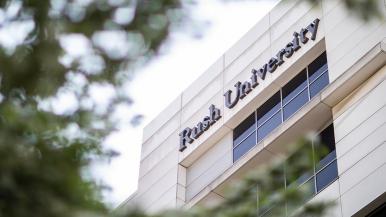 Exterior shot of Rush University