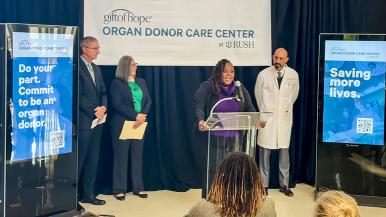 Organ Donor Care Center announcement