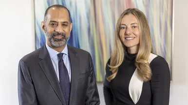 Sam Panjwani, MD, and Marie Runyan